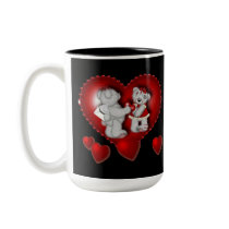 Coeurs d'amour - tasses