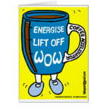 Coffee Accelerator WOW Dancing Mug cards