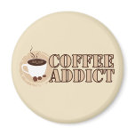 Coffee Addict Mug & beans magnets