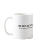 coffee addict mug bold print