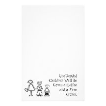 Coffee and a Free Kitten Customized Stationery
