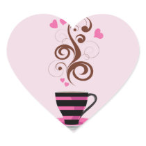 Coffee and Hearts 1 Sticker