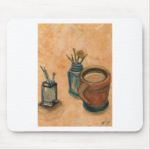 Coffee Art - First Thing in the Morning Mousepads