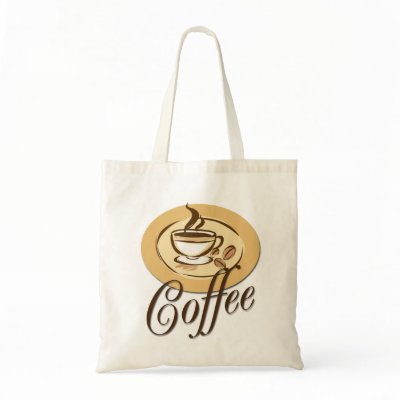 COFFEE TOTE BAGS by dgpaulart