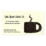 Coffee Beans Cup - Cool Beans! Business Card Template