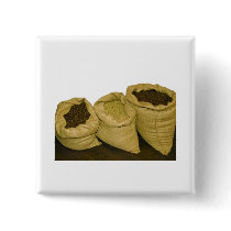 coffee beans in burlap sack