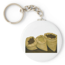 coffee beans in burlap sack