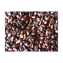 Coffee Beans Pattern - Dark Roast Post Card