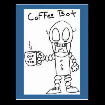 Coffee Bot postcards