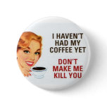 coffee pinback buttons