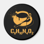 Coffee C8H10N4O2 Fridge Magnets