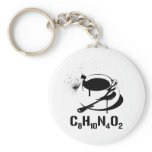 Coffee C8H10N4O2 keychains
