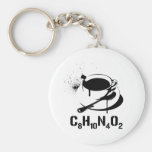 Coffee C8H10N4O2 Keychains