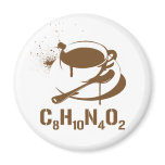 Coffee C8H10N4O2 magnets