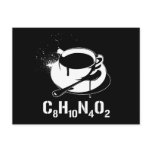 Coffee C8H10N4O2 postcards