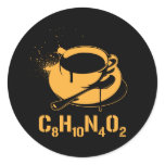 Coffee C8H10N4O2 stickers