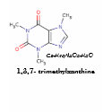 Coffee, C8H10N4O2H2O, 1,3,7- trimethylxanthine t-shirts