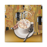 "Coffee Café" by Cheryl Daniels (mustard) Magnets