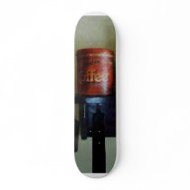 Coffee Can and Coffee Grinder Skate Board Deck