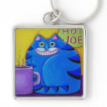 Coffee Cat Keychain