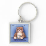 Coffee Cat keychain