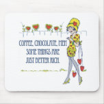 Coffee, chocolate, men mousepads