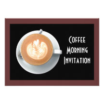 Coffee Circle Invitation Card