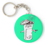 Coffee Cup Cat Keychains