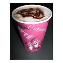 Coffee cup post cards