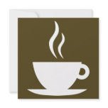 coffee cup silhouette invitations