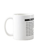 Coffee Cup - Ten Commandments mugs