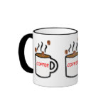 Coffee Cup with Beans Design Mug
