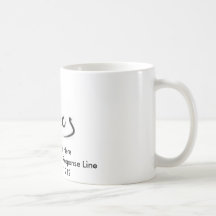 Coffee Cup with your Admissions Phone Number Coffee Mug