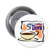 Coffee Diva Buttons