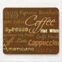 Coffee Drinks Mousepad