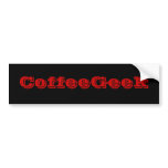 Coffee Geek bumper stickers