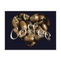 Coffee Heart postcards