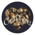 Coffee Heart stickers