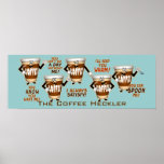 Coffee Heckler Humour posters