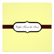Coffee House Personalised Announcement