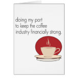 Coffee Industry Coffee Design Greeting Card