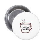 Coffee Junkie Buttons