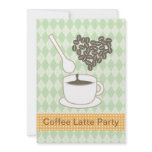 Coffee Latte Party invitations