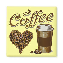 Coffee Refrigerator Magnet