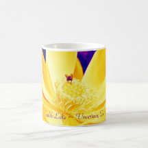 Coffee Mug - Caddo Lake Pop Art Yellow Lily 001