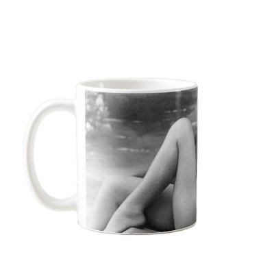 Coffee Mug - Nude in Deck Chair by gregoryolney