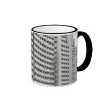 Coffee Mug with Modern Architecture