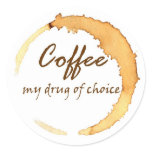Coffee - My Drug of Choice stickers