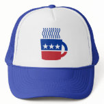 Coffee Party Logo Liberal Democrat Mesh Hats