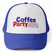 Coffee Party Movement Wake up Stand Up Mesh Hats